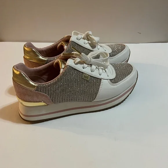 👀💵⤵️ Michael Kors Monique Glitter Chain Mesh 7 with box - Picture 8 of 15